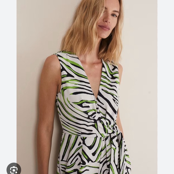 Tamsin Zebra Print Wide Leg Jumpsuit - Picture 2 of 8